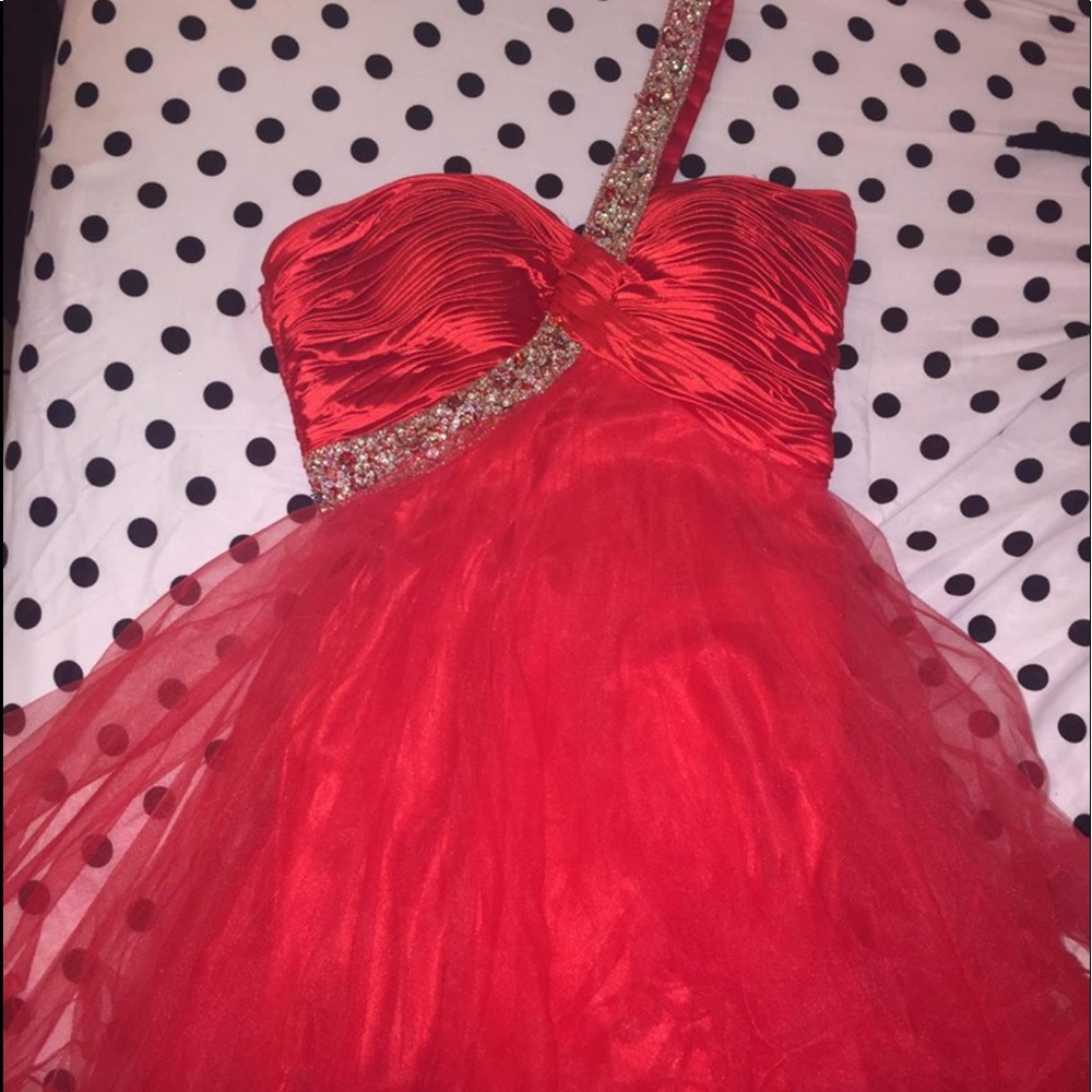 Red Short Cocktail Prom Dress